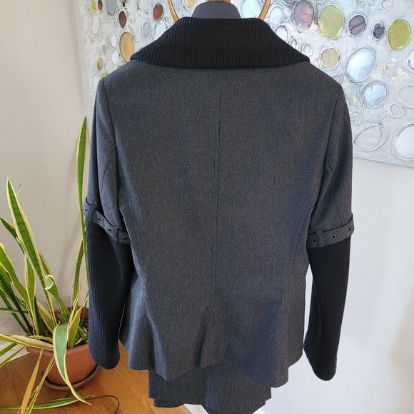 Nicowa Taupe and Black Wide Leg Pant Suit US 6 - Picture 7 of 16